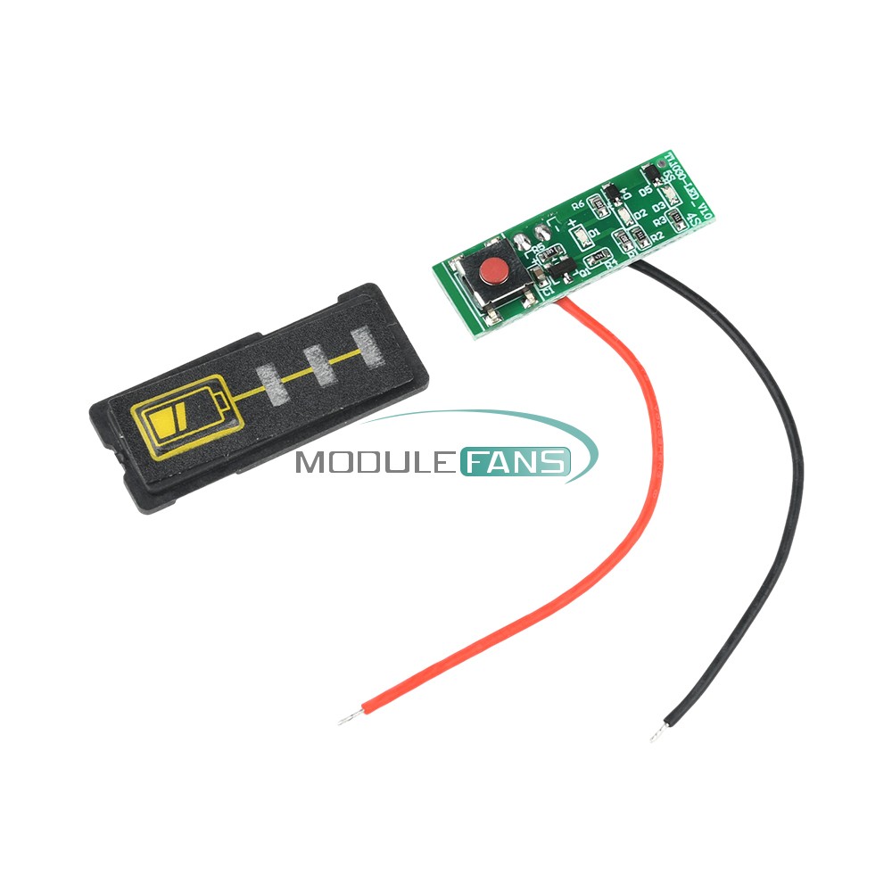 5S 18V 21V /10S 36V 42V Battery Capacity Indicator Module Battery Level Display
