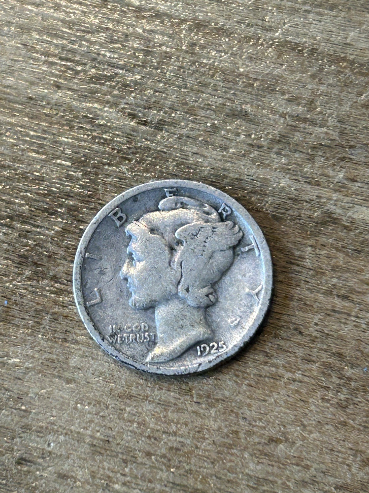 1925 Mercury Dime VG