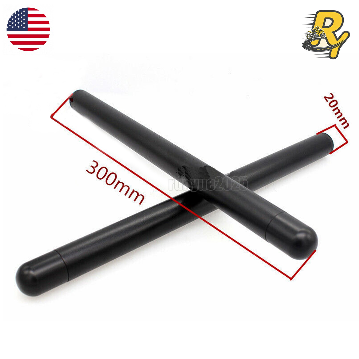 2 PCS 7/8" Clip On Ons Replacement Handle Bar Handlebar Tube Aluminium Black US