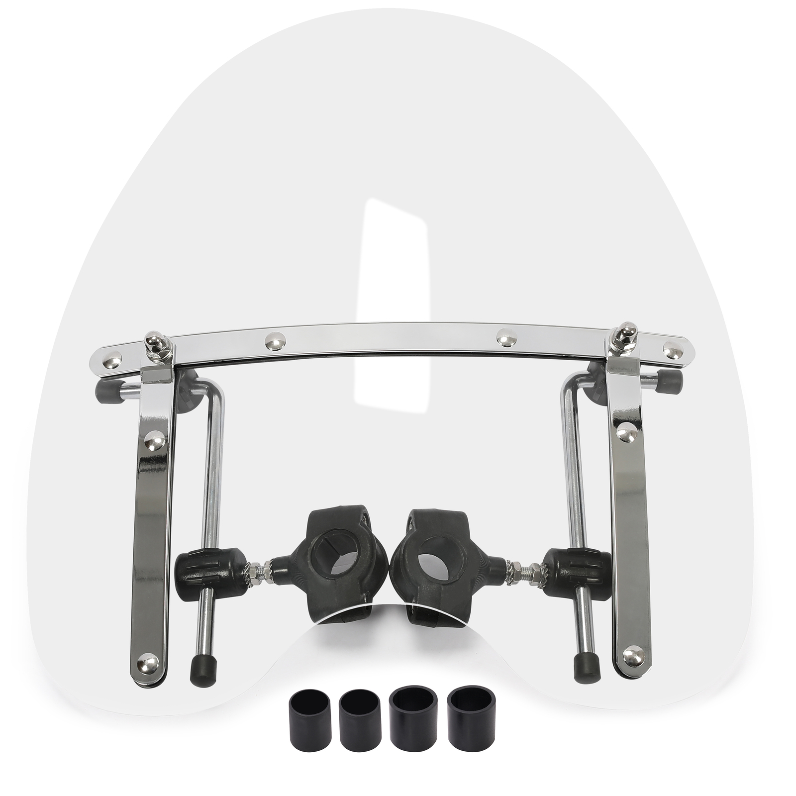 Large Windshield Clear 7/8'' 1'' Handlebar Fit Suzuki Boulevard C50 M50 C90 M90