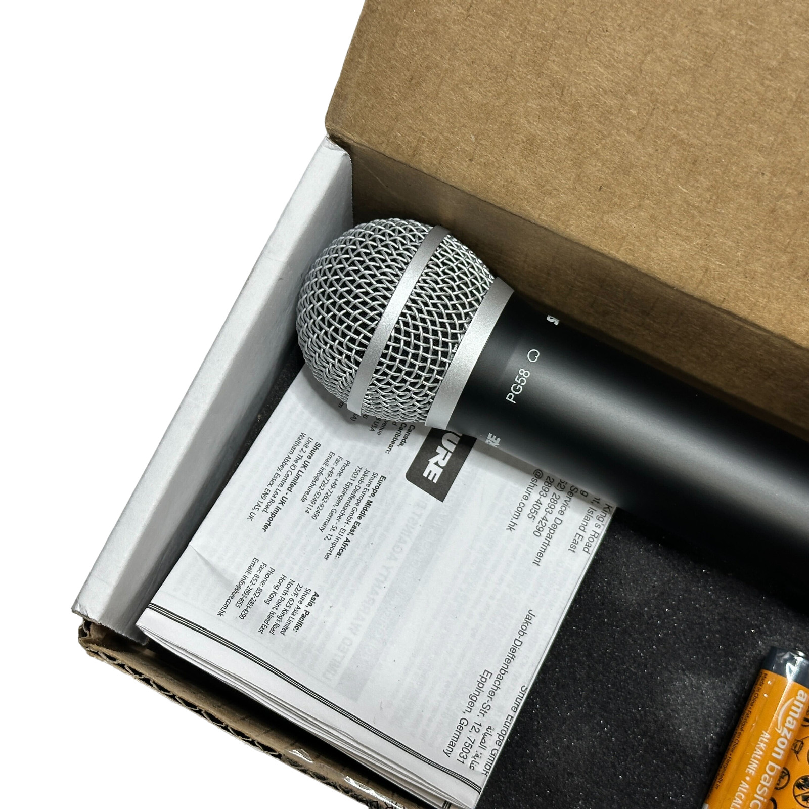 Shure BLX2/PG58 Microphone Wireless Handheld Transmitter Vocal H9 Band Open Box