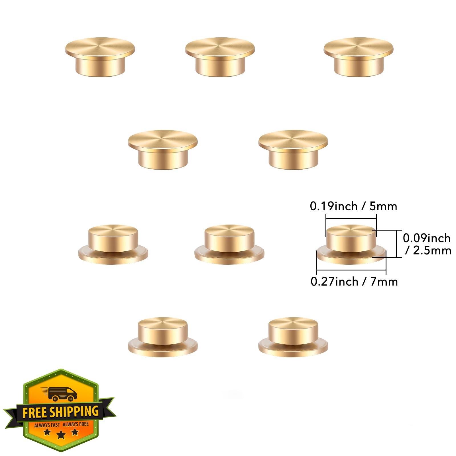 50 Pcs Mini Metal Rotating Bearings Paper Cards Scrapbooking