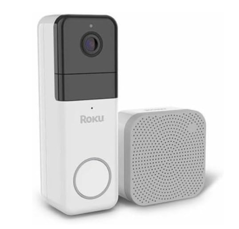 Roku Wire-Free Video Doorbell & Chime SE Battery or Wired Smart Doorbell New