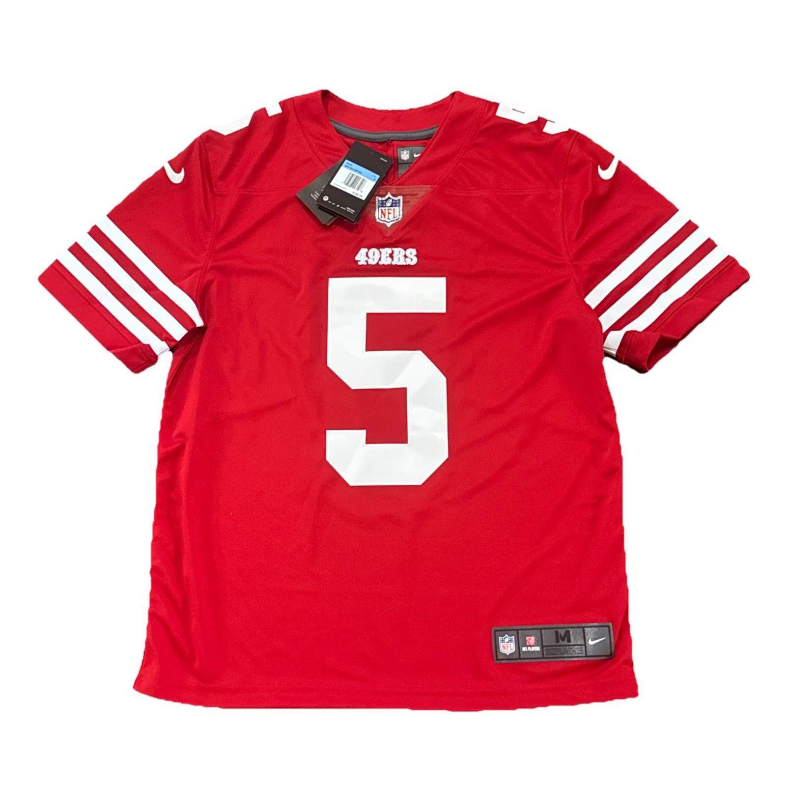 San Fransisco 49ers Jersey Medium Trey Lance Mens Vapor Limited Red NWT