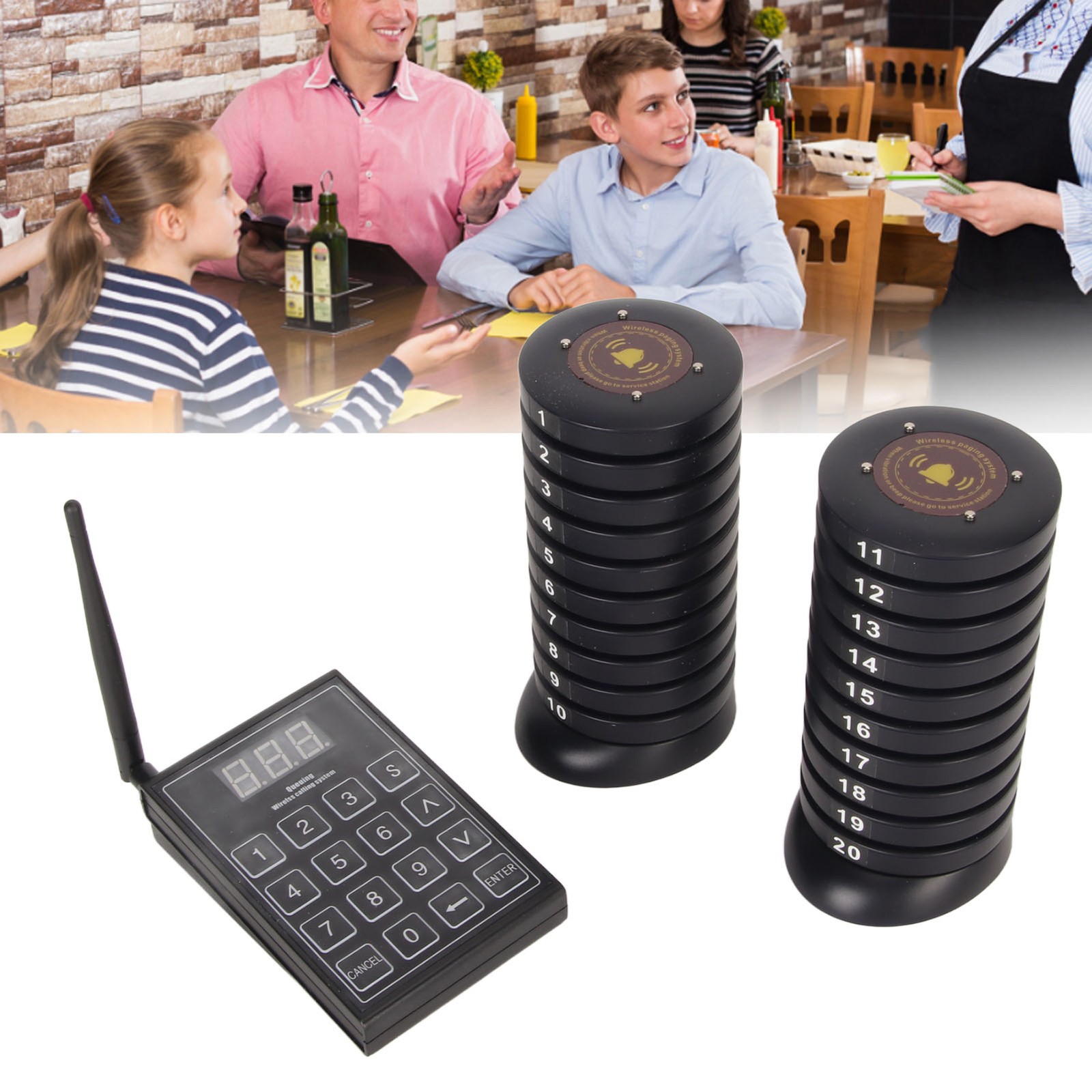 Wireless Guest Paging Queuing System Long Range Paging System With Transmit BAZI