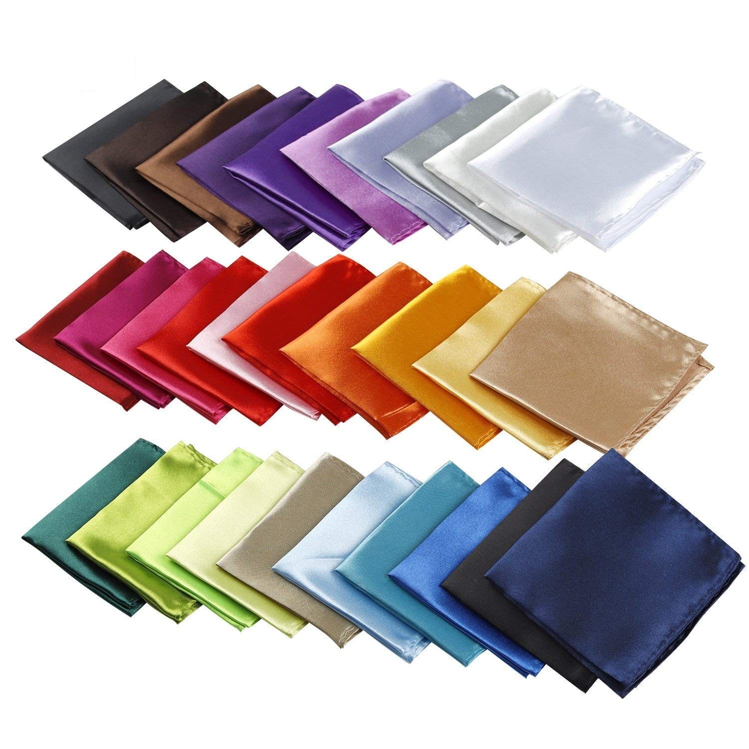 HWYDTGS Mens Pocket Squares Handkerchief For Wedding Party, 8.6" x8.6" (Pack ...