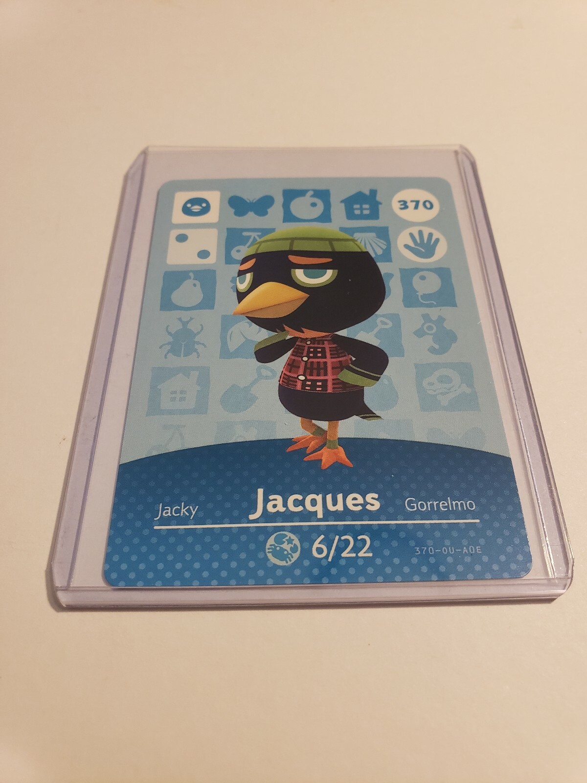 !SUPER SALE! Jacques # 370 Animal Crossing Amiibo Card Horizons Series 4 MINT!