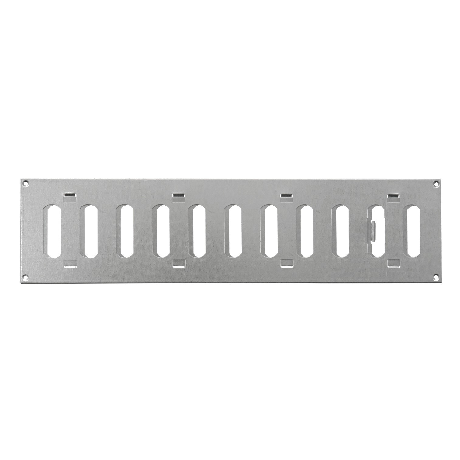 Galvanized Steel Grid Aerator 400mm x 100mm With Flat Duct Switch