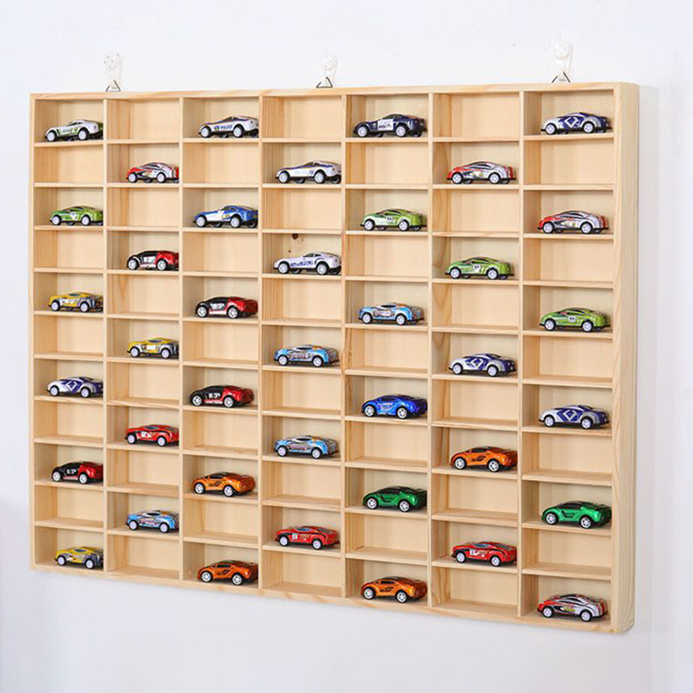 60Grid for Hot Wheels Diecast Car Matchbox Display Case Storage Box Wall Hanging