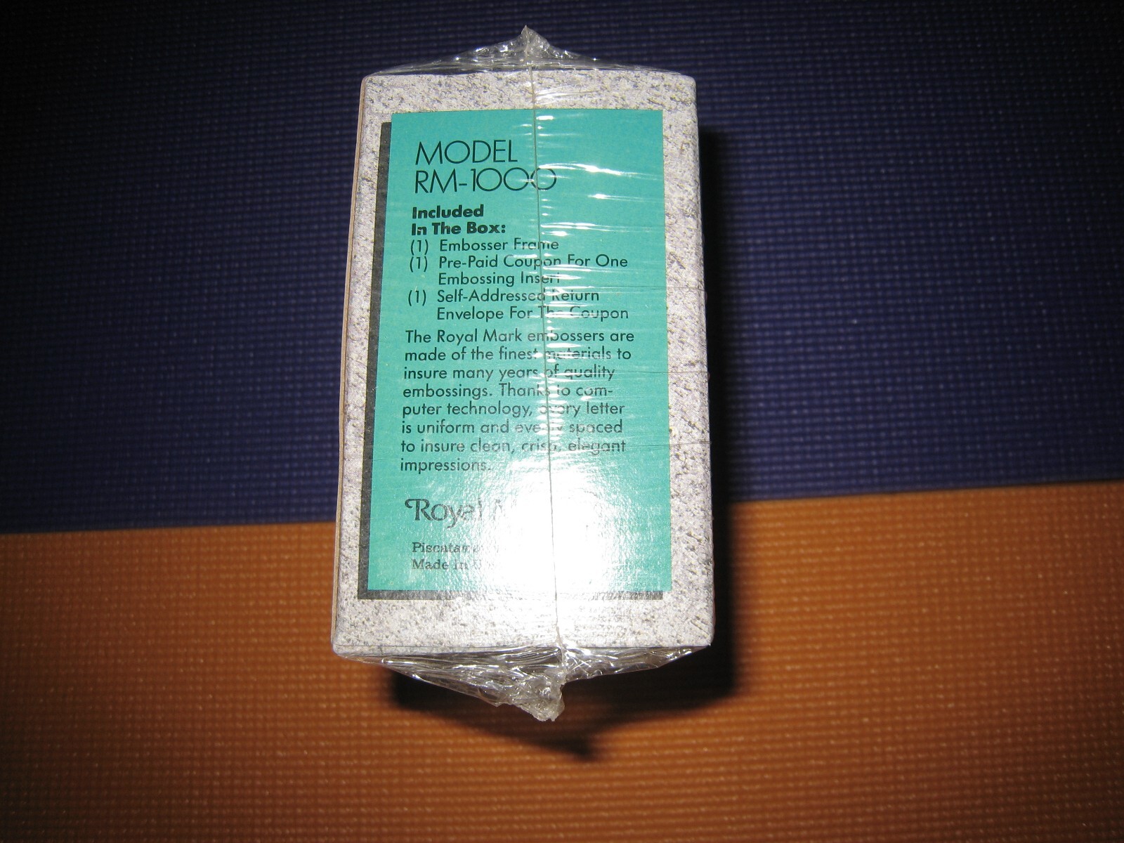 ROYAL MARK PERSONAL EMBOSSER MODEL RM - 1000 - NEW