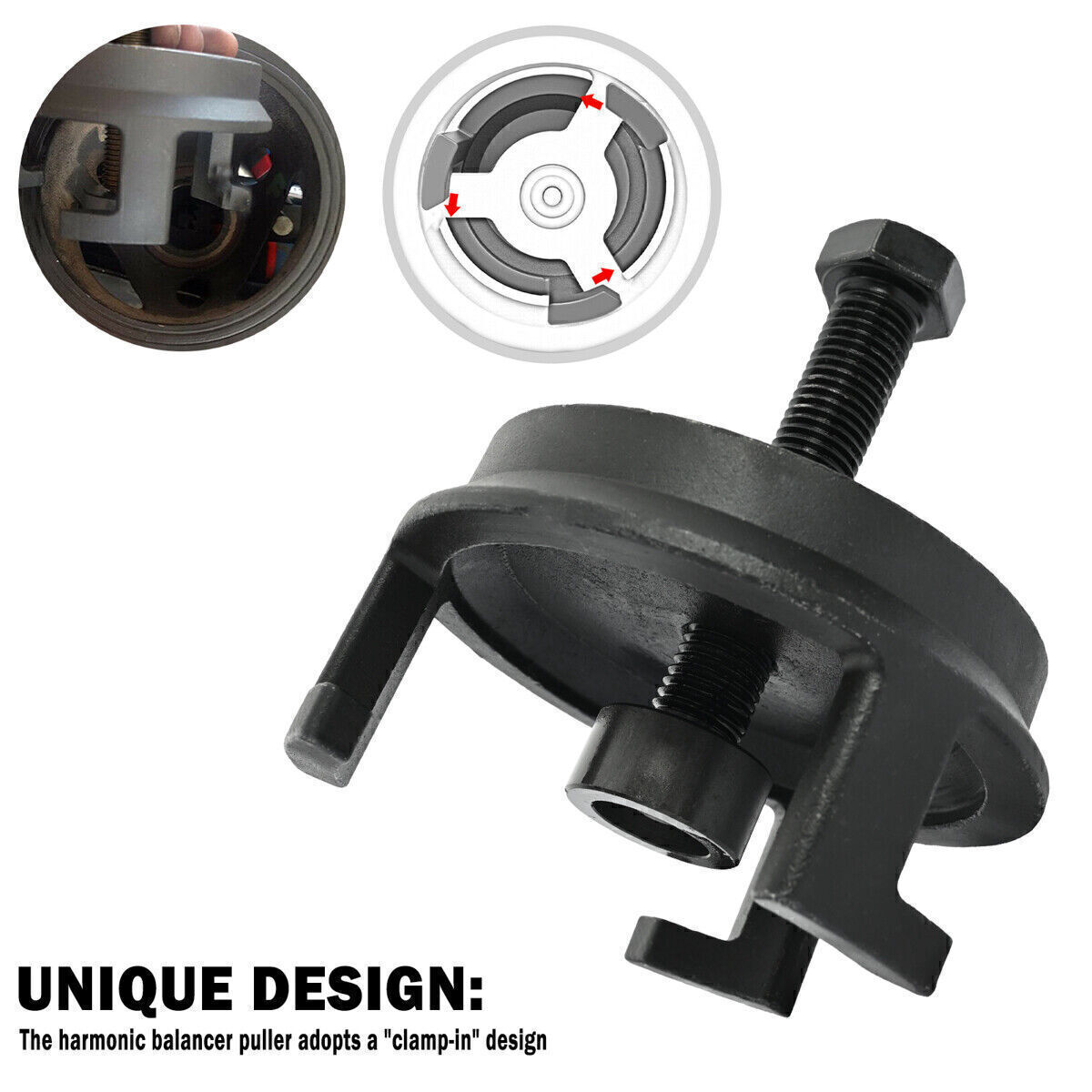 Harmonic Balancer Puller For GM LS LT Engines 25264 Black