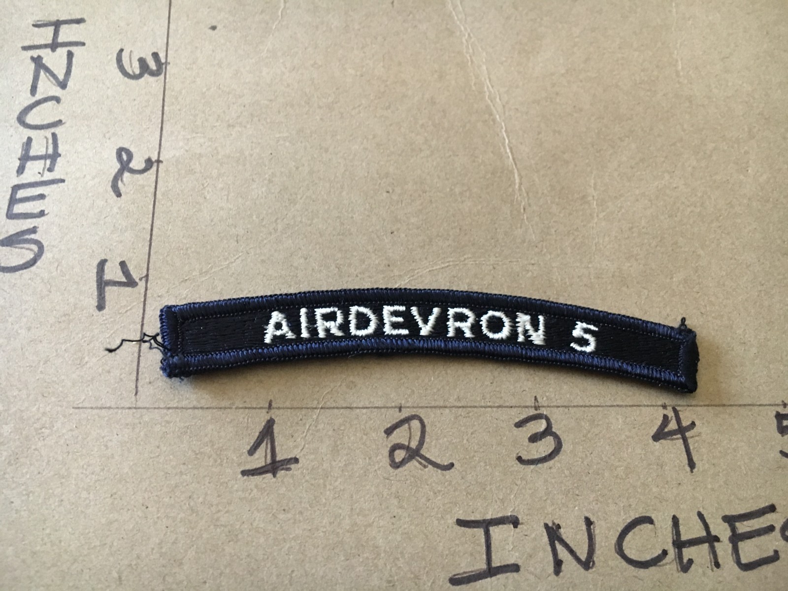 US NAVY SHOULDER STRIP TAB *** rocker *** Patch Airdevron 5