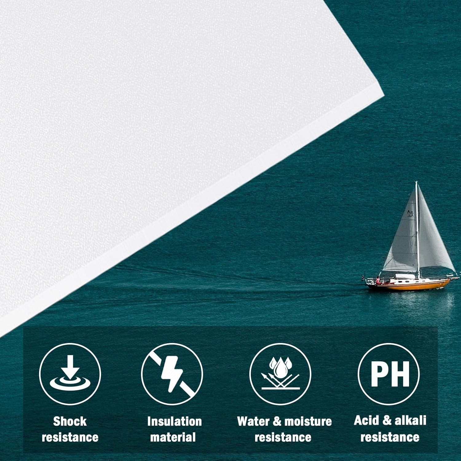 HDPE Plastic Sheet 1/2 Inch Thick 12" x 16", High Density Polyethylene Solid ...