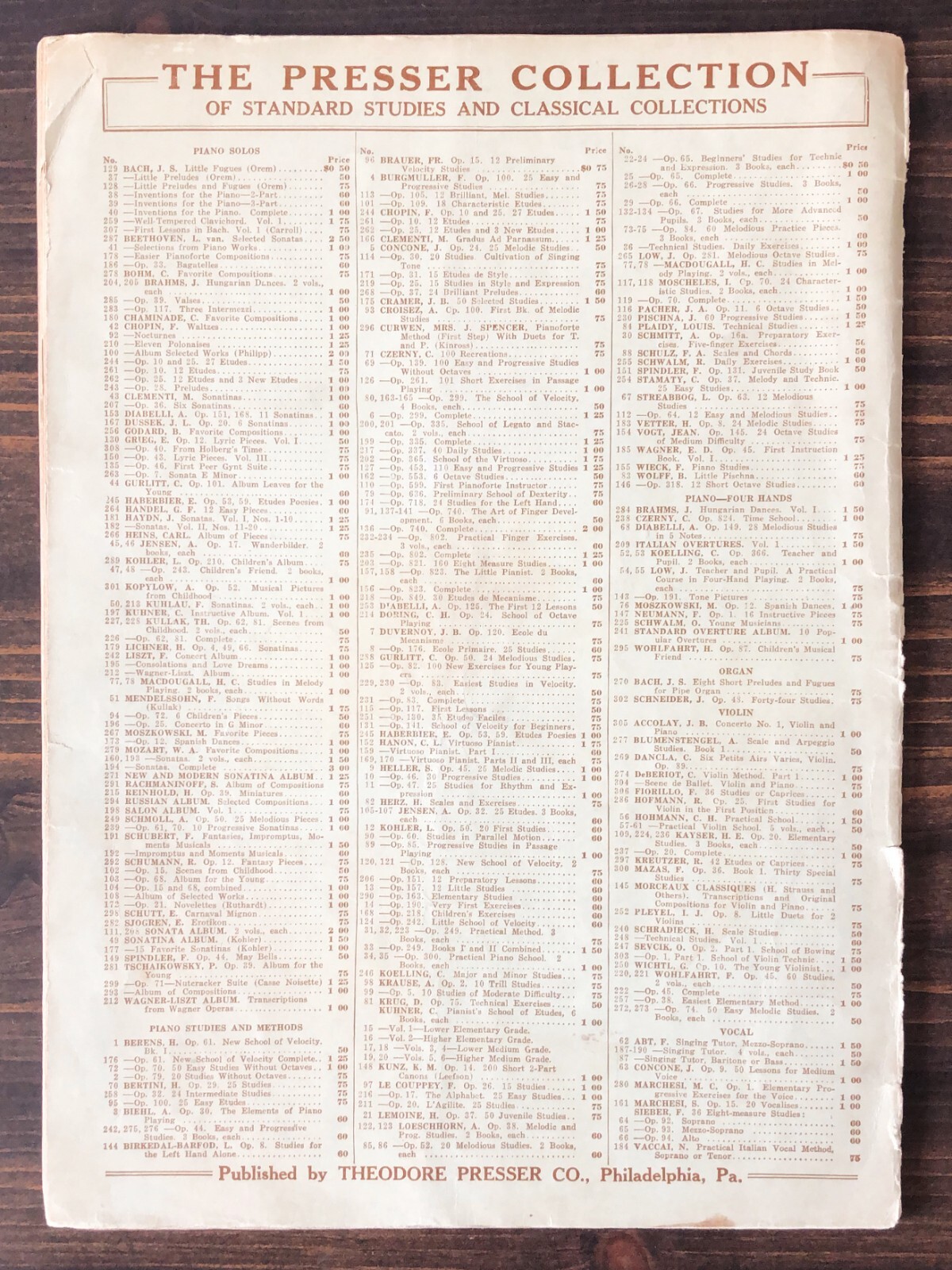 Loeschhorn OP. 65 Vintage Sheet Music Presser Collection No. 22