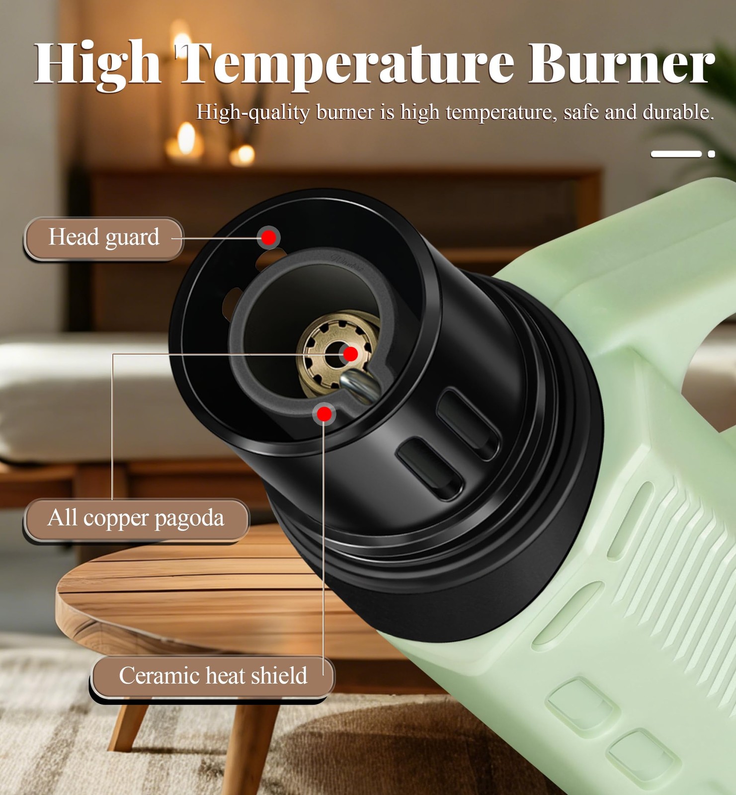 4 Pack of Torch Lighter, Windproof & Adjustable Jet Flame, with Visible Windo...