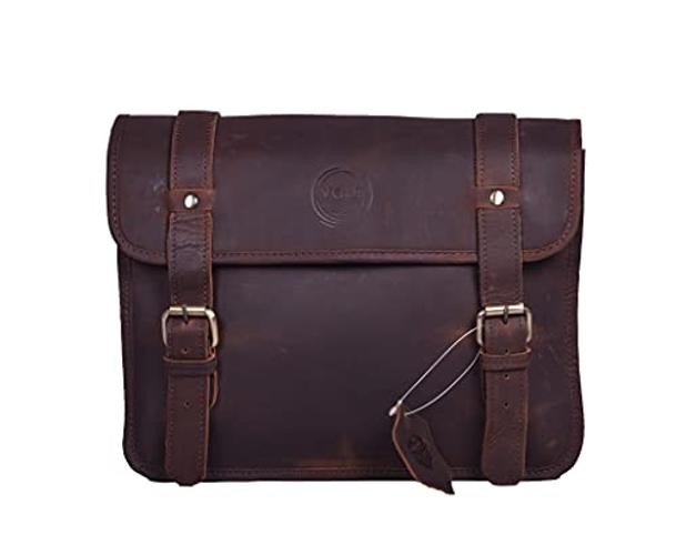 Leather Motorcycle Handlebar Bag ,Leather Motorcycle Fork Bag, Motorcycle Tool