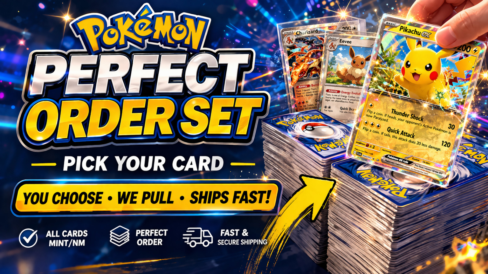 Pokémon TCG Perfect Order Singles / Choose Your Card / EX, Reverse Holo & Holo
