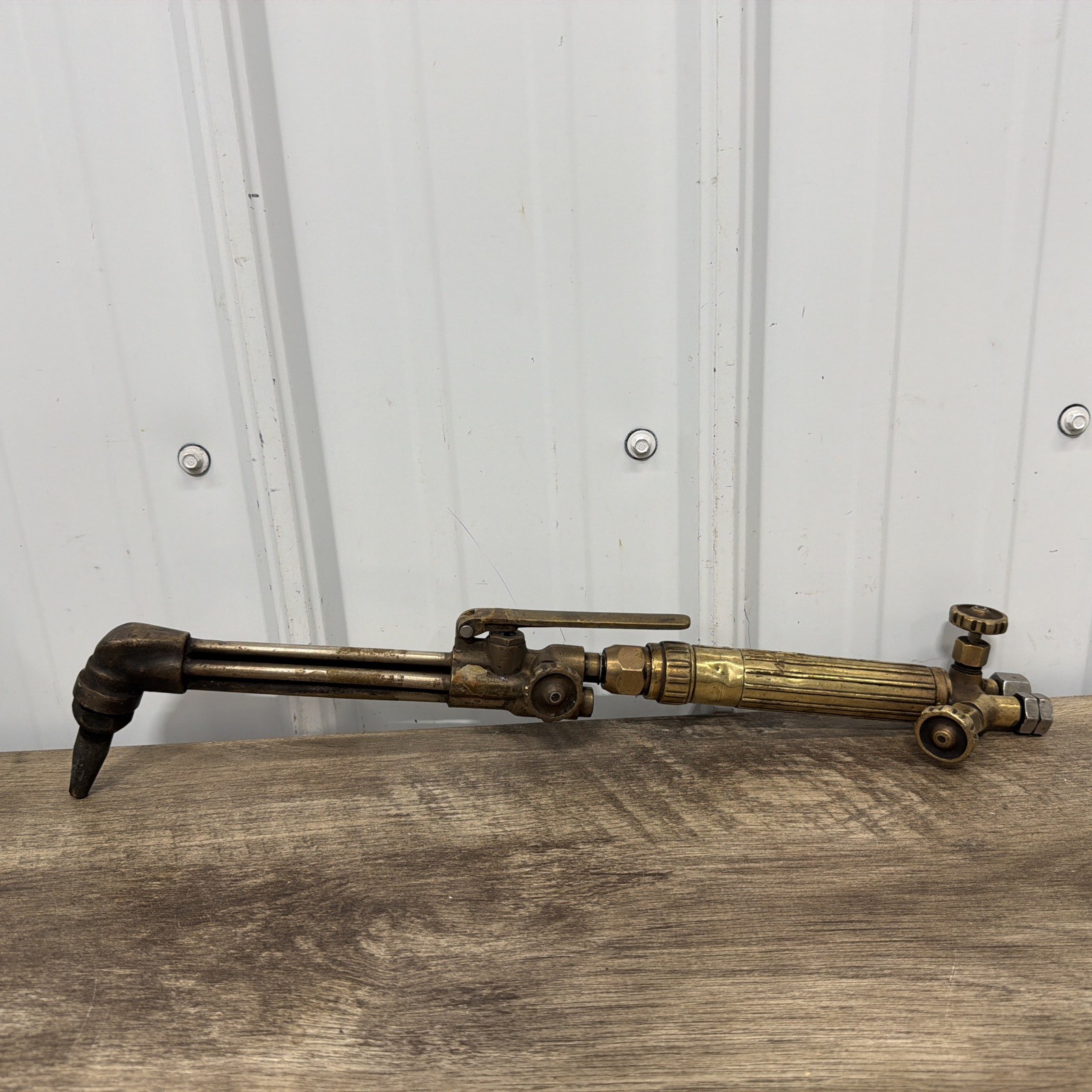 OXWELD CW24R 75° OXY/ACETYLENE CUTTING TORCH w/ TIP, 20" LONG