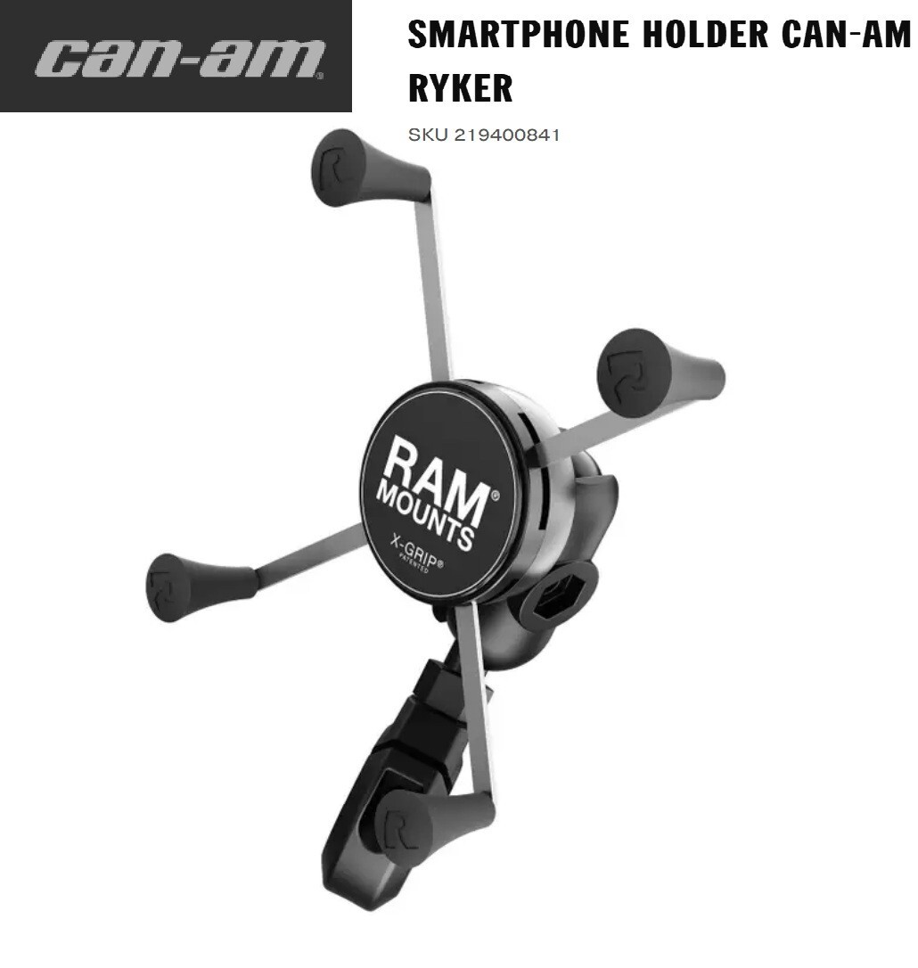 Can-Am OEM Ryker (All) Smartphone Holder Ram Mount X-Grip-219400841