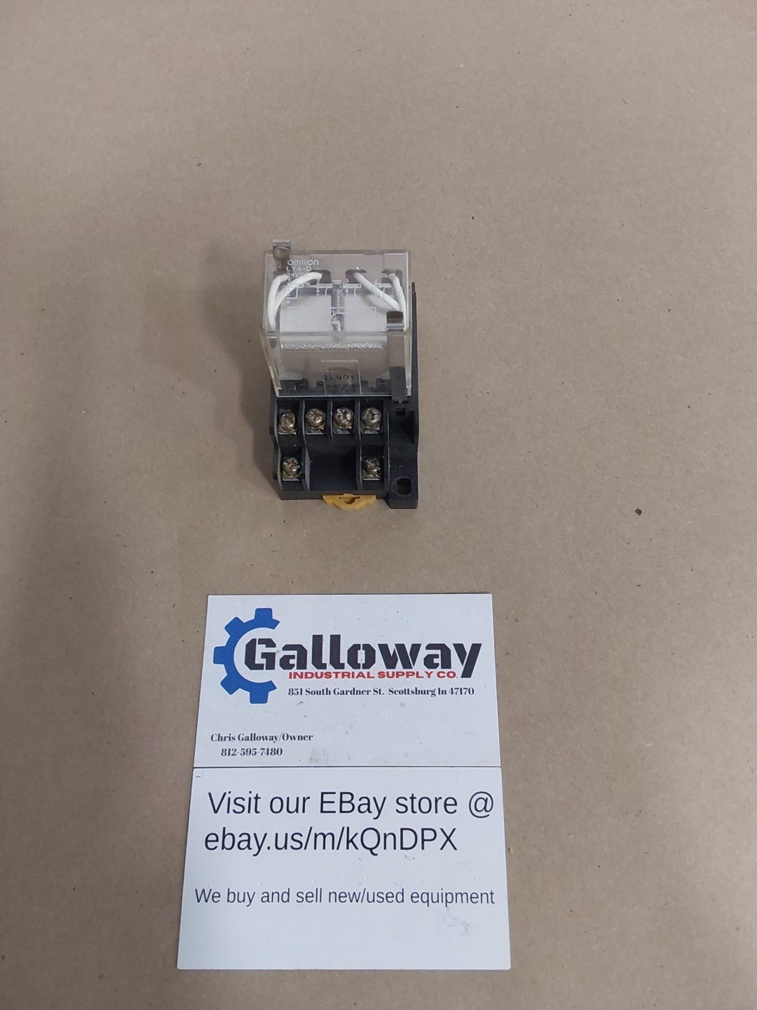 OMRON power relay LY4-D With BASE 24VDC