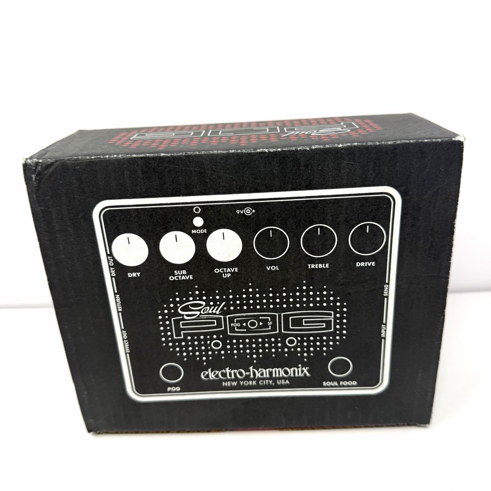 Electro Harmonix Soul POG Polyphonic Octave Generator Overdrive Effects Pedal
