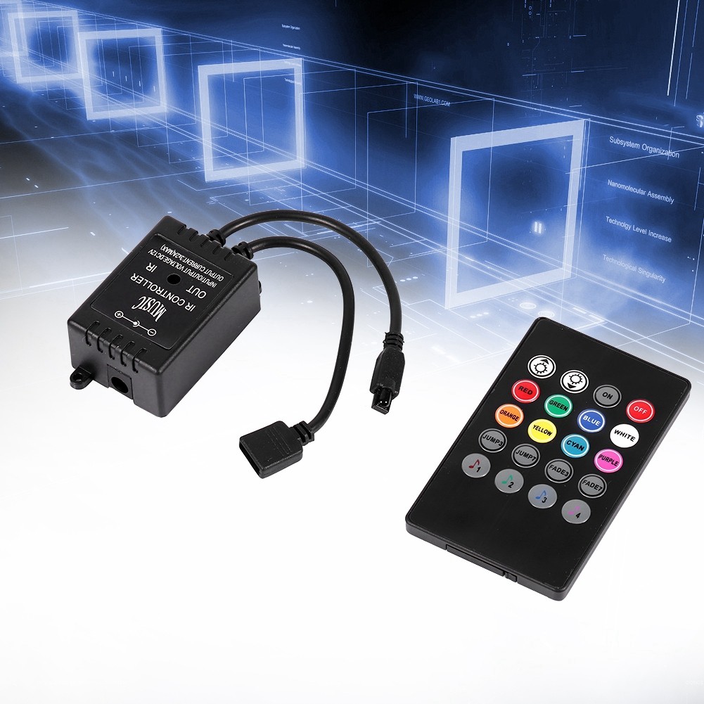 LED Music Controller 20keys IR Remote Sound Sensor Controllers For RGB Lights