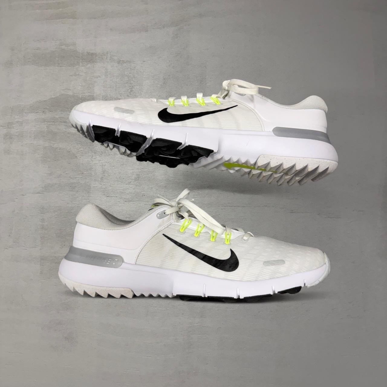 Nike Free Golf White Black Volt Spikeless Shoes FN0332-101 Mens 12