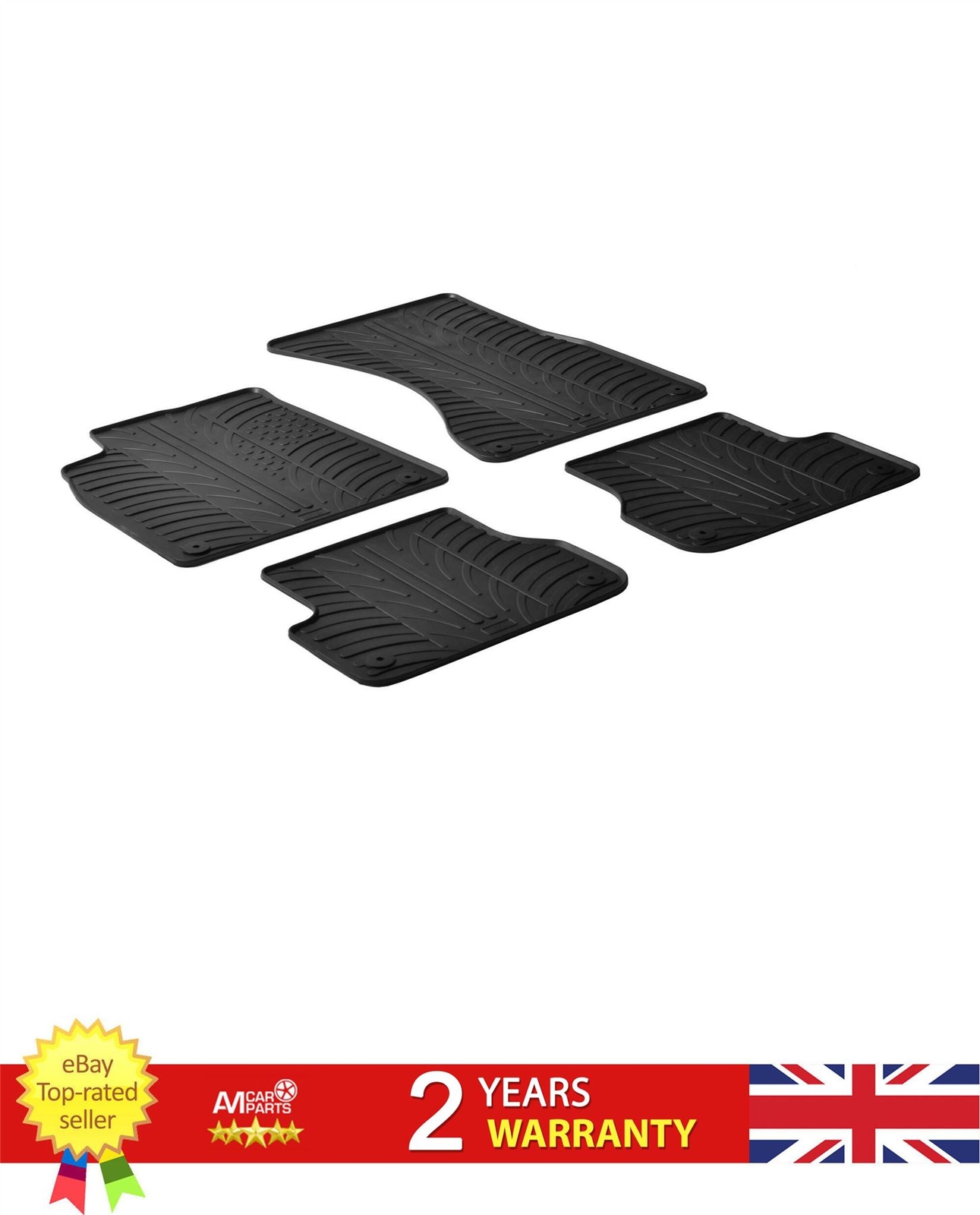Rear Floor Mat Set For Audi A6 12-18 AUDIA6(C7)