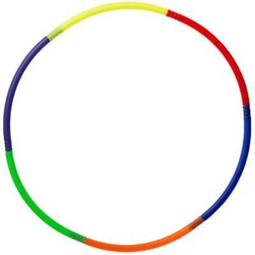 Snap & Go Hula Hoop 29" Pull-Apart Detachable Portable Segmented Rainbow Colors