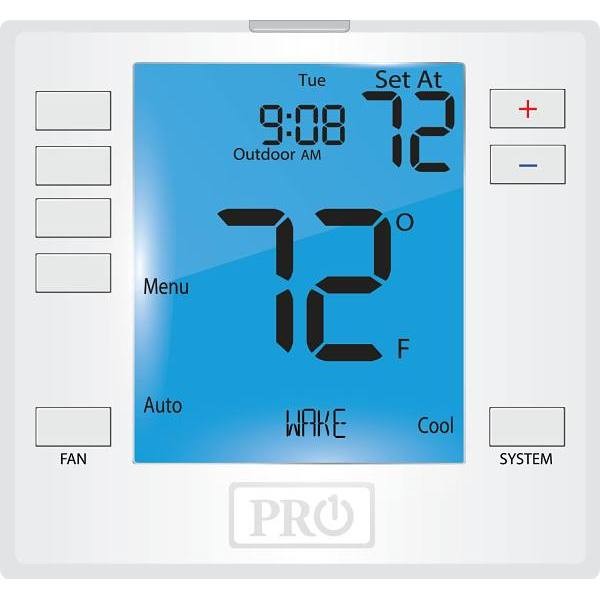 PRO1 T755S Programmable Thermostat Heat Pump Conventional Open Box
