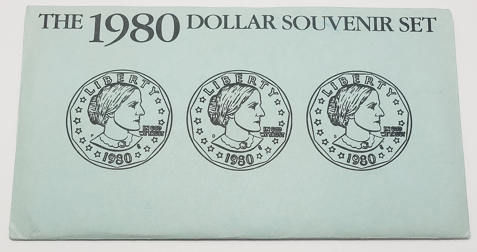 1980 Susan B. Anthony Souvenier Coin Set Envelope ONLY  **FREE SHIPPING**
