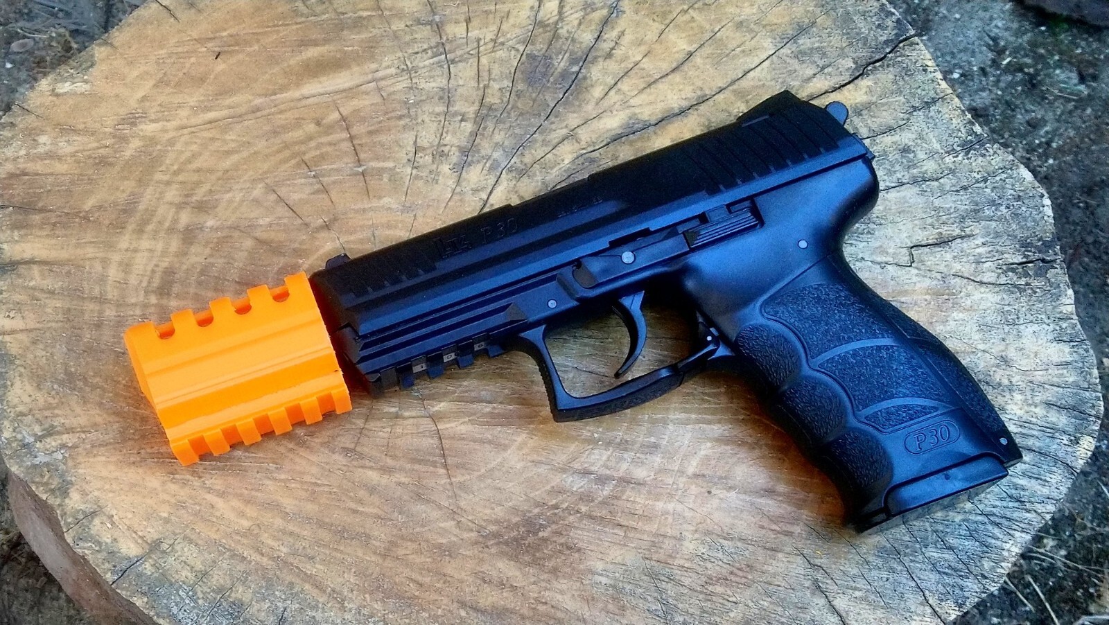 Airsoft3D J.W. Airsoft Compensator V4 (PE+) - Inspired by J.W. Action Movies