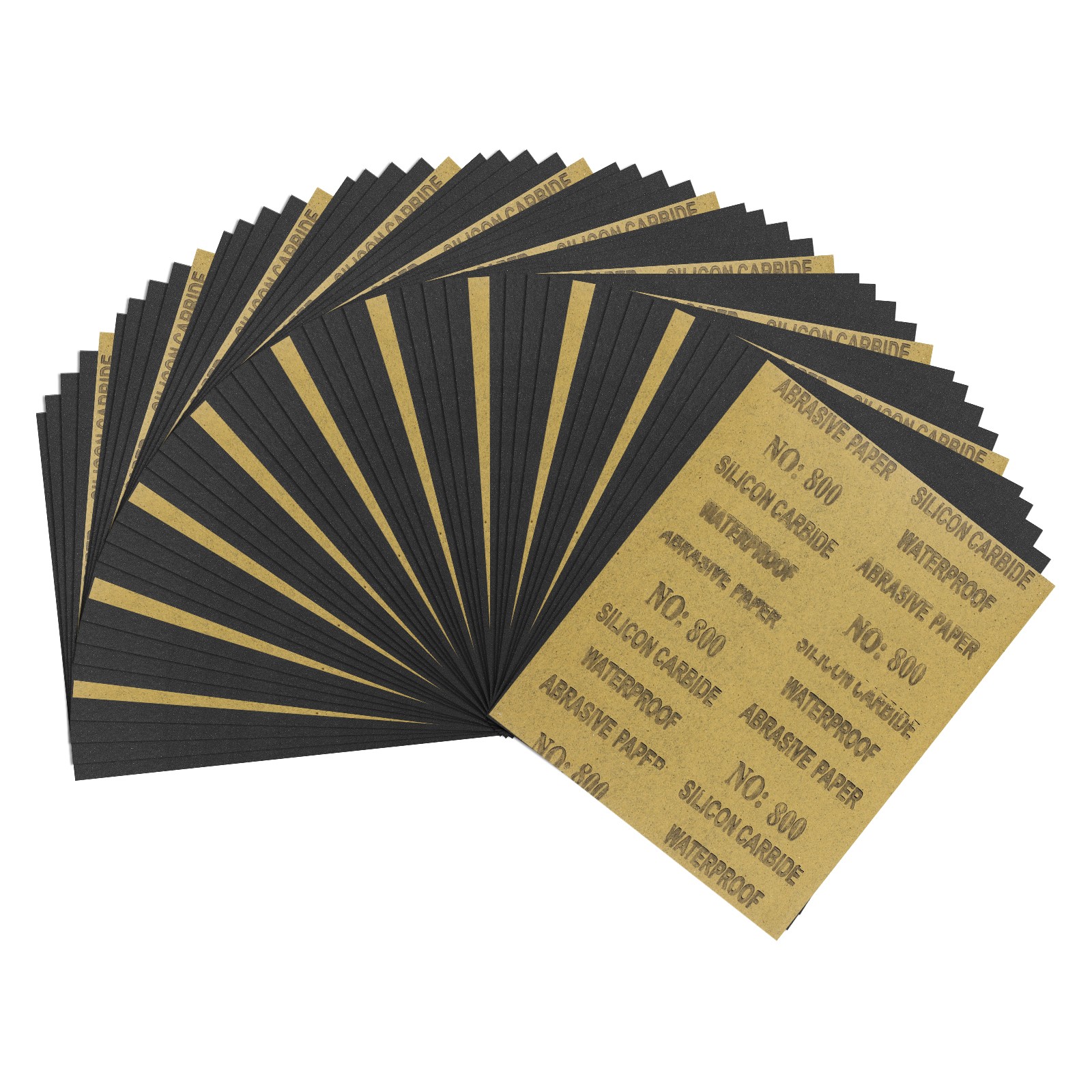 50pcs Sand Papers - [9 x 11 Inch x 800 Grits] Sandpaper Sheets