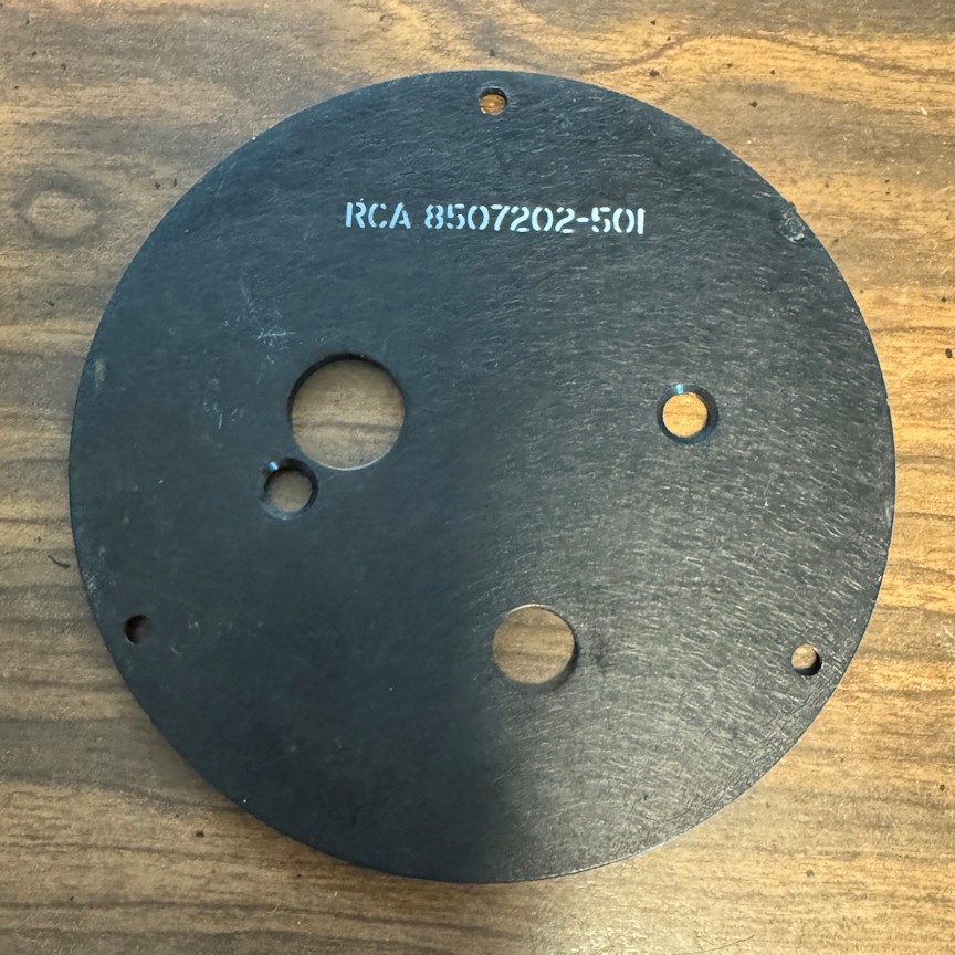 4 3/8 Inch Wall Mount Plate For Breitling/Wakmann 118-12-24-W Clock