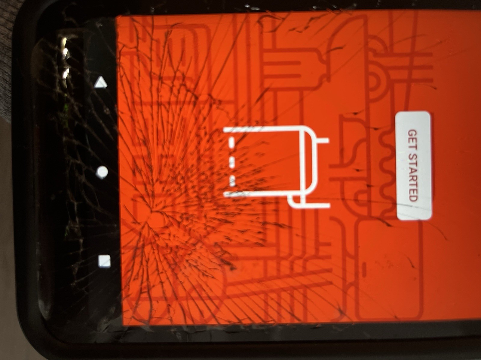 Toast Go 2 Handheld POS Cracked Screen Working TG200