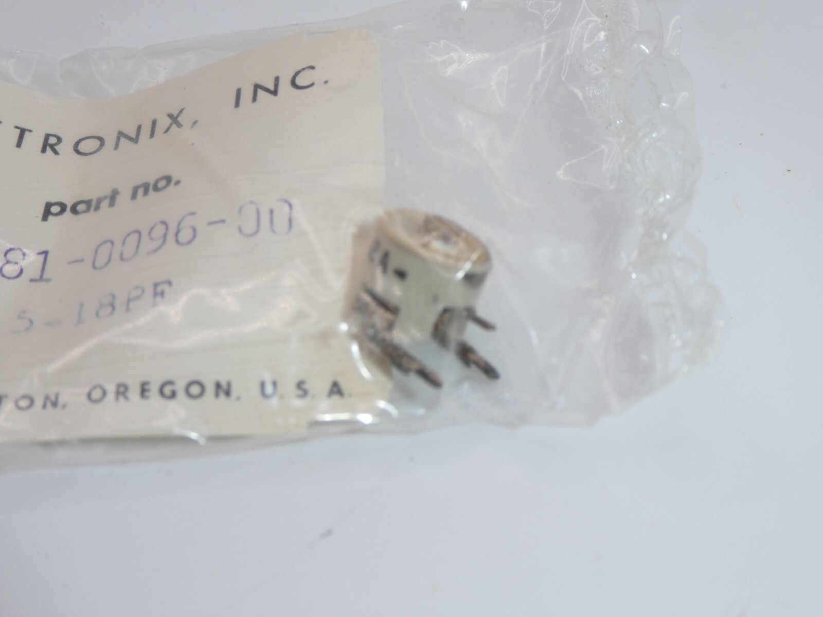 Tektronix Replacement Variable Capacitor 5.5-18 PF 281-0096-00 "NIB"