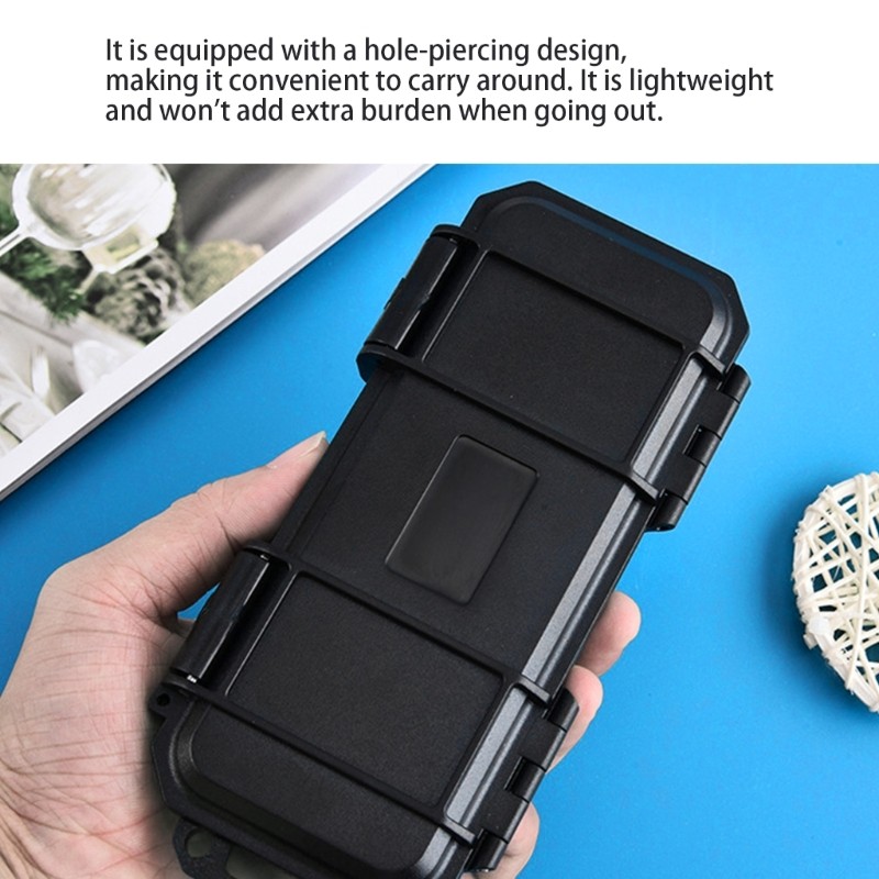 Compact Waterproof Tool Storage Case Box for Everyday Carry Gear and Accessories