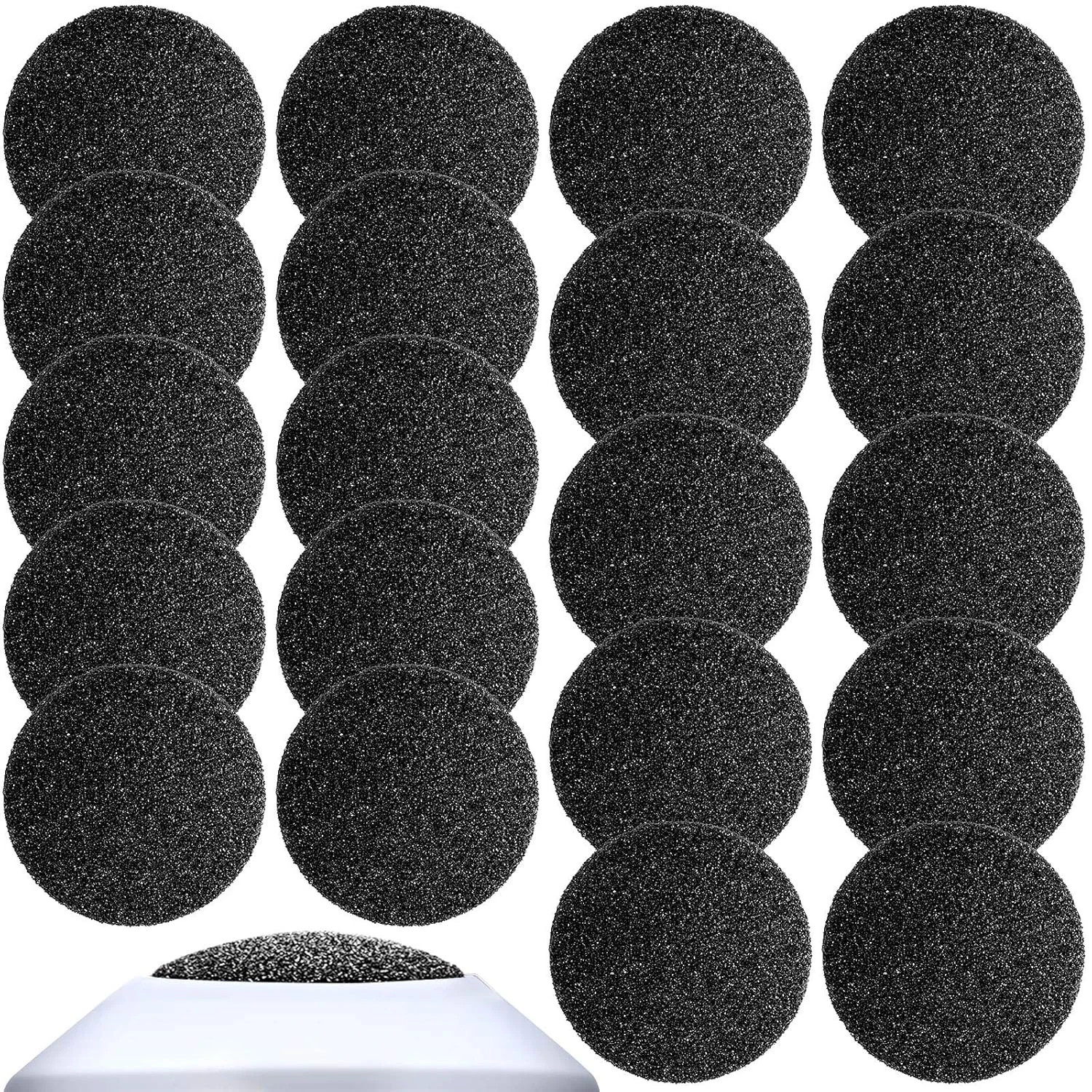 20 Pieces Regular Coarse Replacement Pads for Portable Electric Foot Grinder Foo