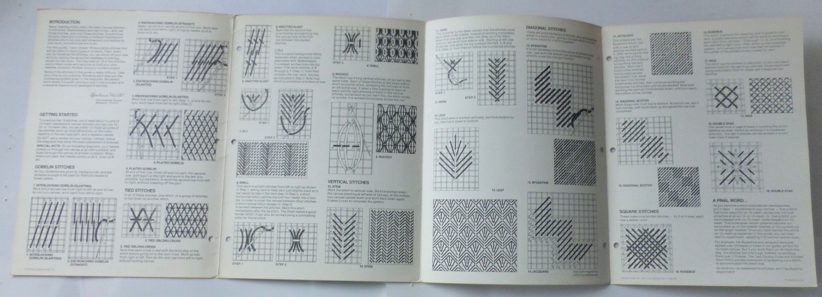Leisure Arts Needlepoint Stitch Guide 18 Decorative Stitches