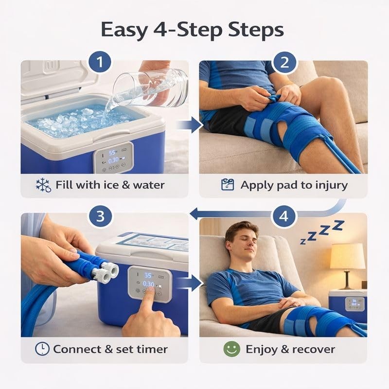 [CBL] Programmable Cold Therapy Machine, 13-Quart Ice Water Circulation Syste...