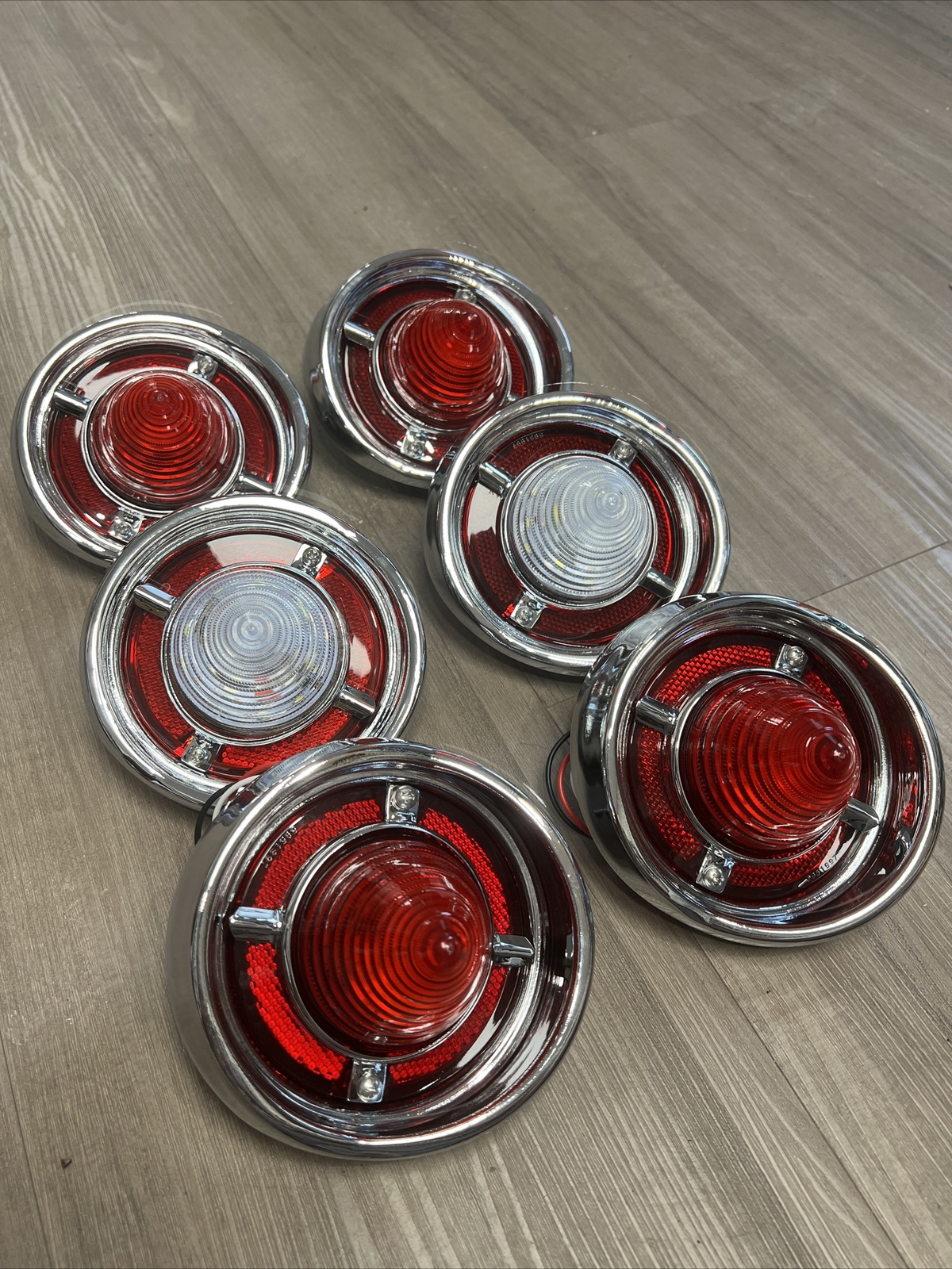 1961 Impala Ful-Size LED Tail Light & Back up lens Assembly Set