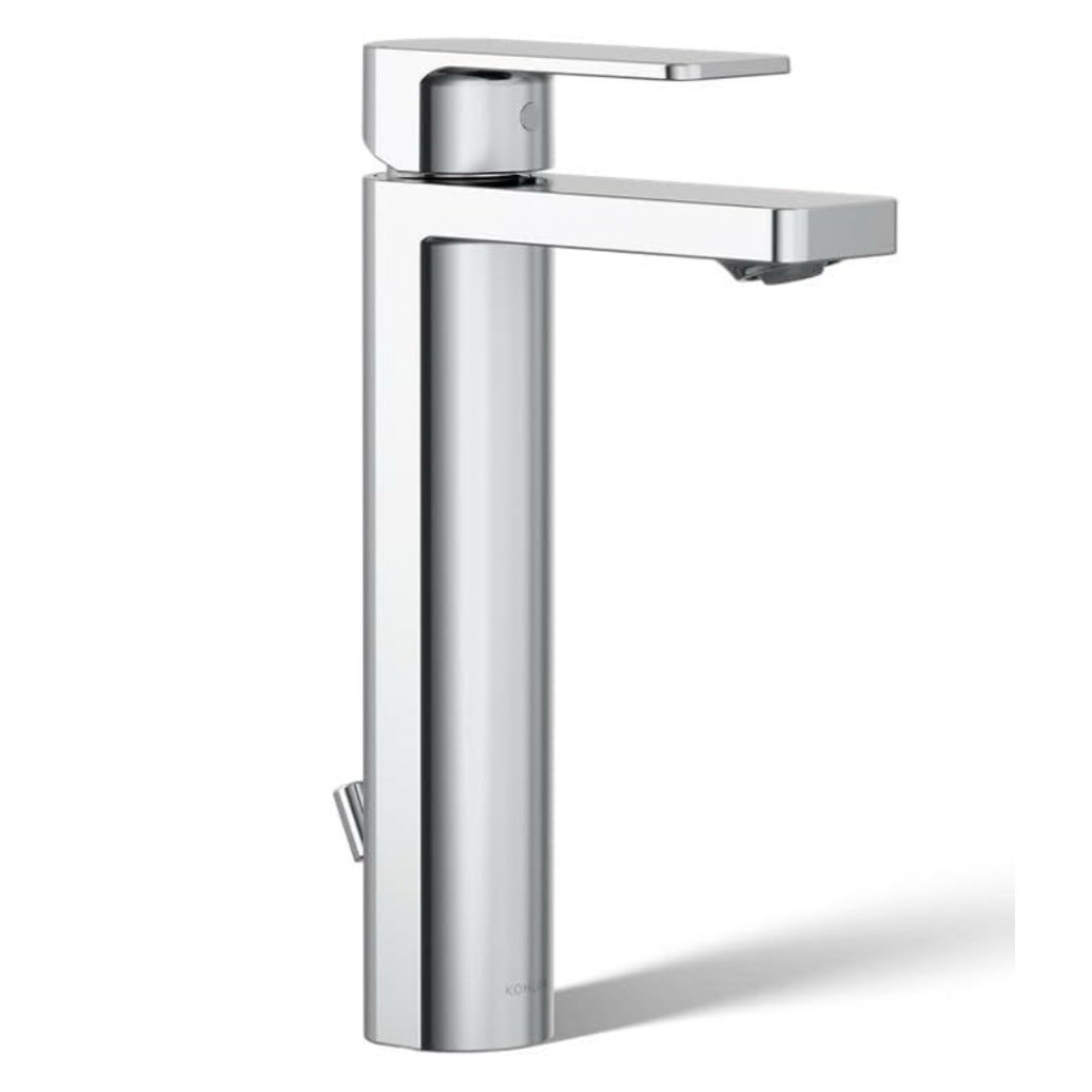 KOHLER Parallel Tall 1-Handle Bathroom Faucet in Polished Chrome K-23475-4K-CP