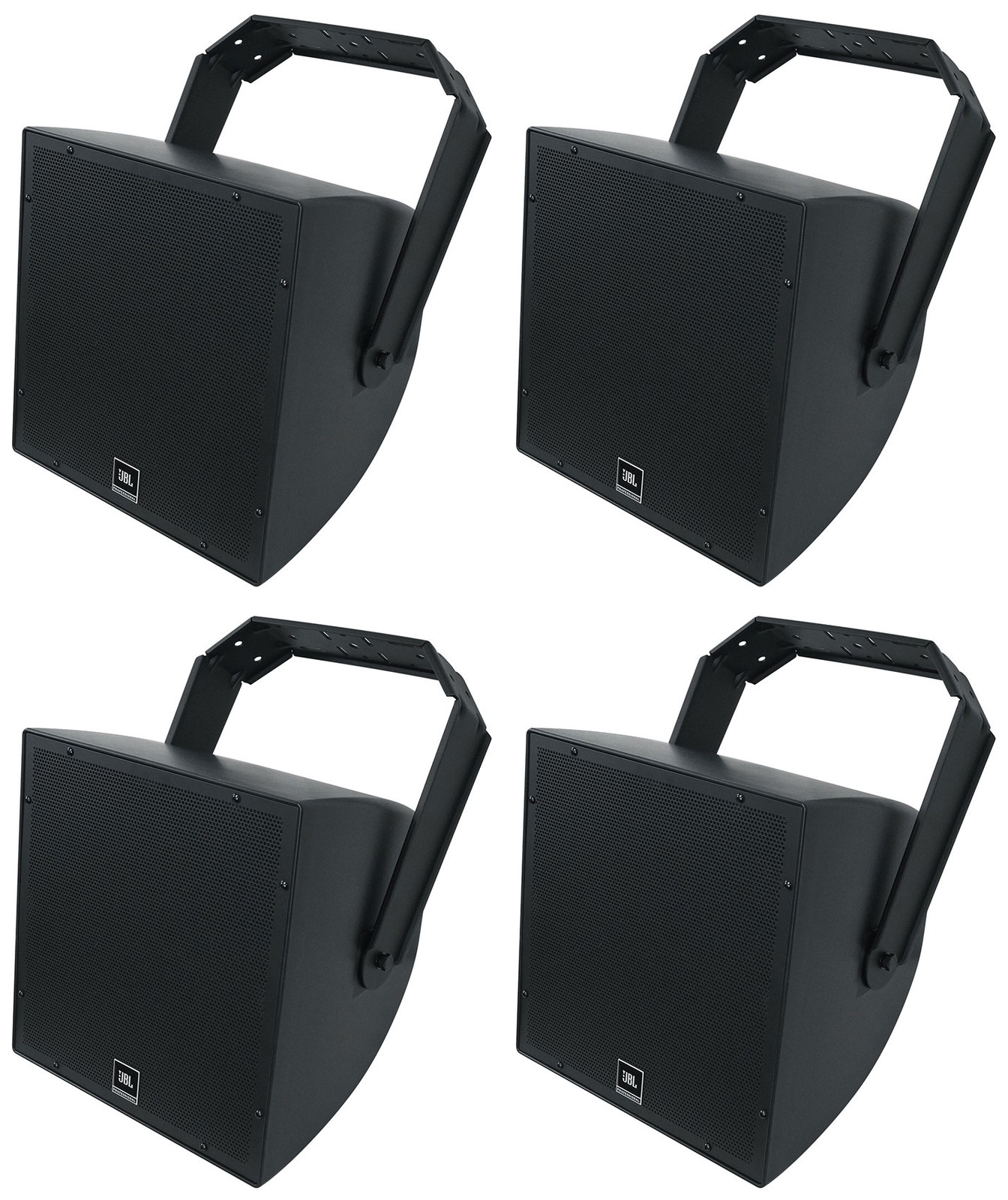 (4) JBL AWC129-BK 12" Black Indoor/Outdoor Surface Mount Commercial Speakers