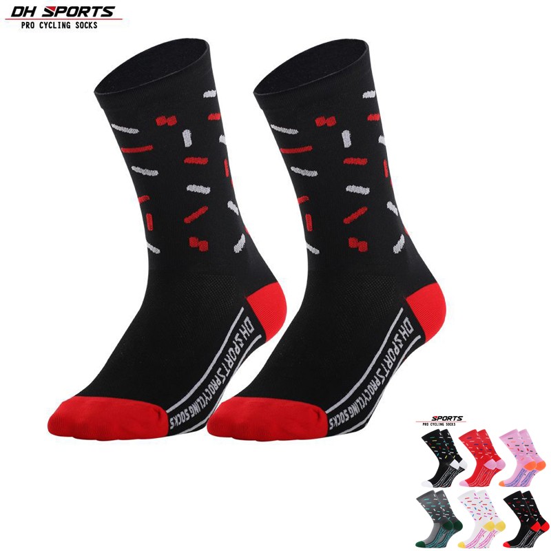 Pro Cycling Socks Mens Womens Riding Bicycle Sport Ankle Socks XC MTB BMX Black