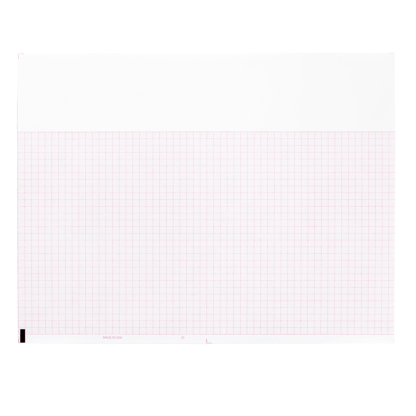 007983 Medical Cardiology Recording Chart Paper Z-Fold, Size 8.5 x 11, Grid Colo
