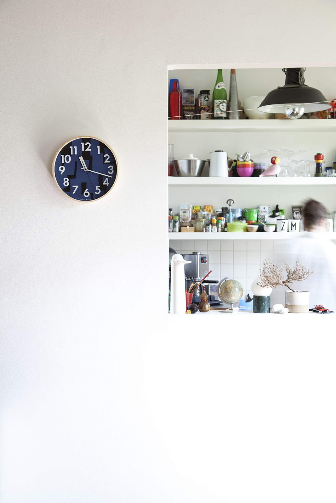 Wall Clock NOYAMA Green AWA19-12GN diameter:30.5cm