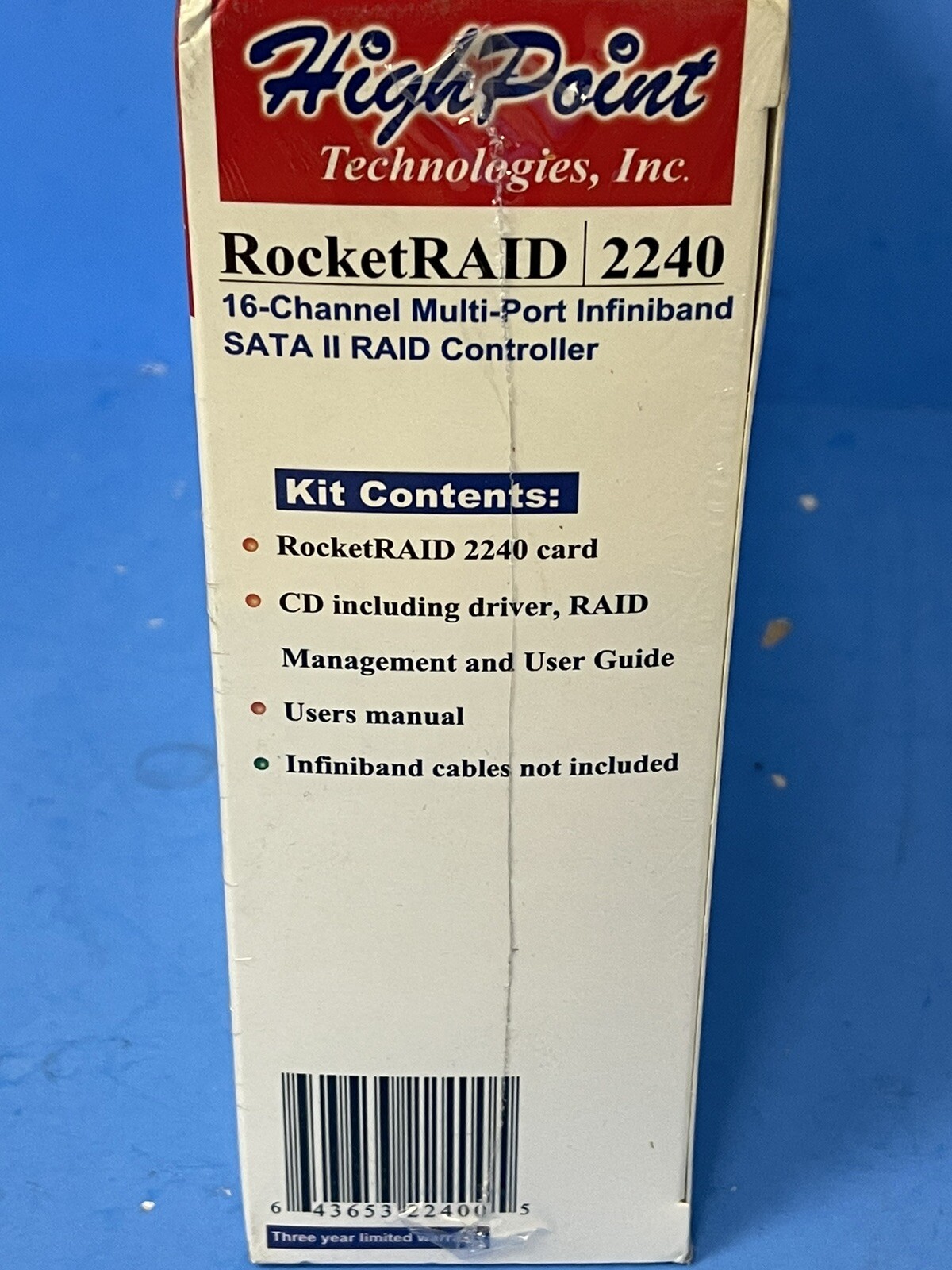 HIGH POINT 16 CHANNEL MULTI PORT INFINIBAND SATA II RAID CONTROLLER