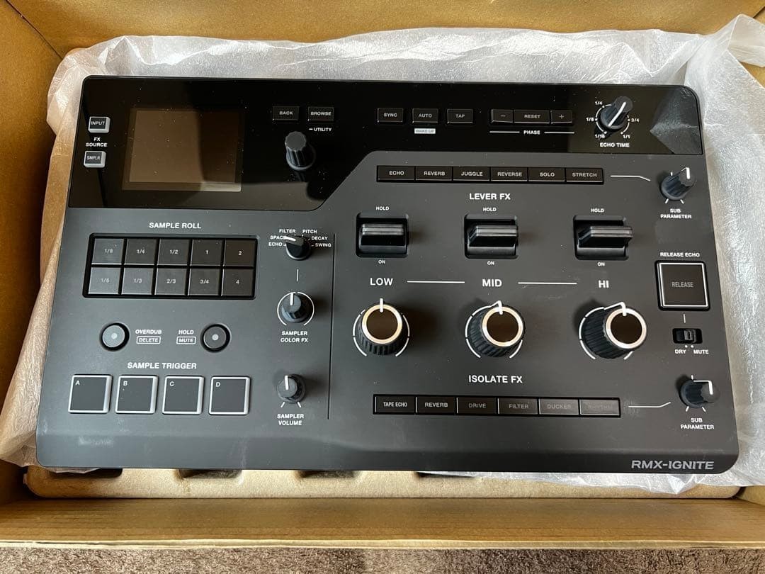 AlphaTheta RMX-IGNITE Remix Station DJ Effects Sampler 3-BAND FX Section New