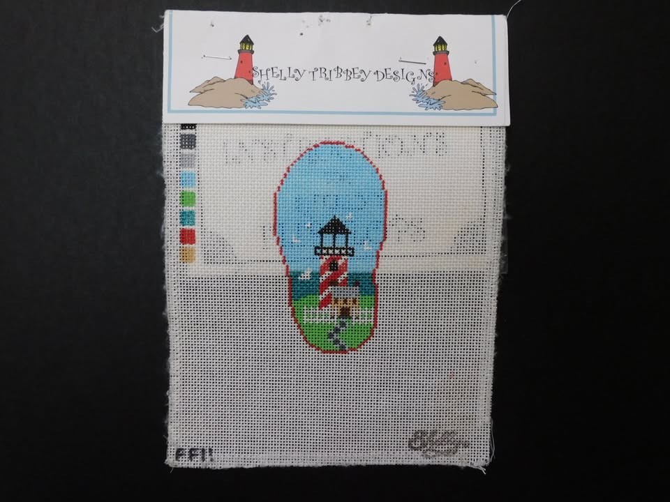 Flip Flop Kit - SEE DETAILS (CT8-10) Stitch Painted Needlepoint