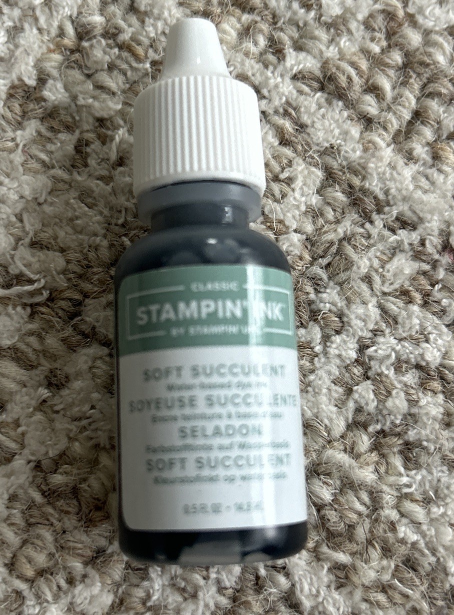 Stampin Up SOFT SUCCULENT Ink Refill - Green, Retired,New